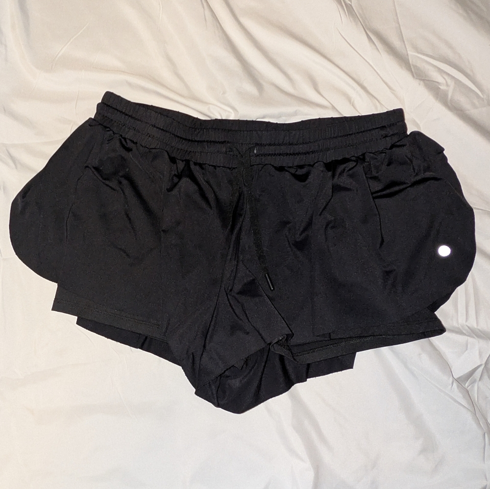 Yogalicious Size Large Black Jogging Pants With Under Shorts